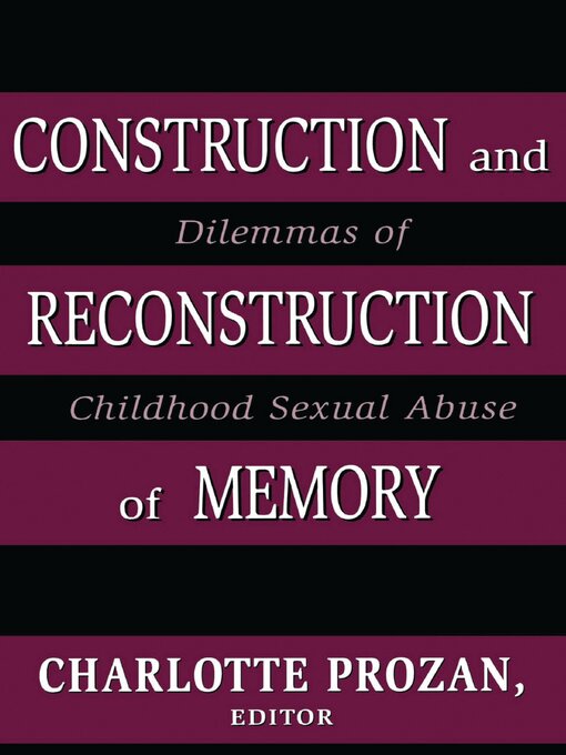 Title details for Construction and Reconstruction of Memory by Charlotte Krause Prozan - Wait list